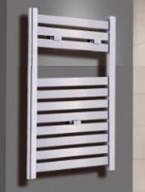 Novara 600w  x 800h Chrome flat profile towel rail